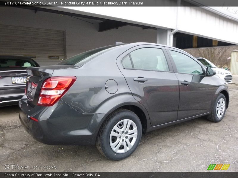 Nightfall Gray Metallic / Jet Black/Dark Titanium 2017 Chevrolet Sonic LS Sedan