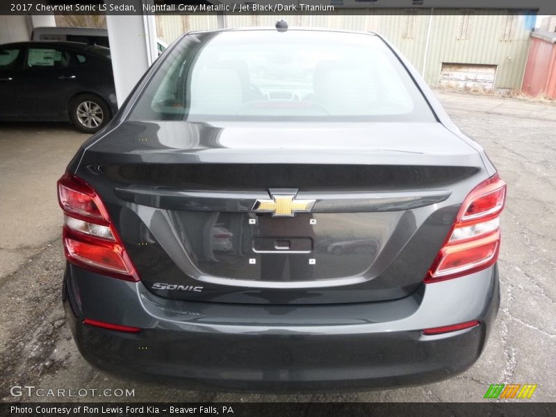 Nightfall Gray Metallic / Jet Black/Dark Titanium 2017 Chevrolet Sonic LS Sedan