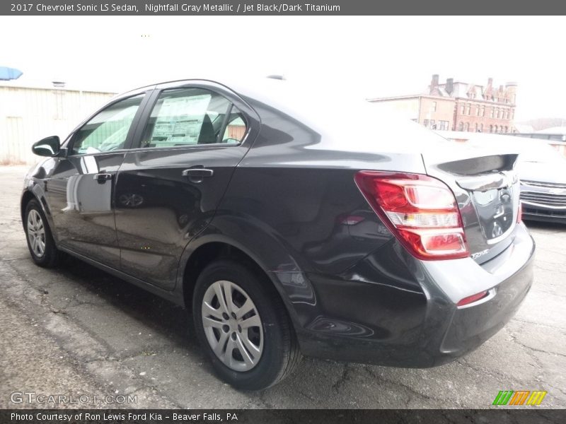 Nightfall Gray Metallic / Jet Black/Dark Titanium 2017 Chevrolet Sonic LS Sedan
