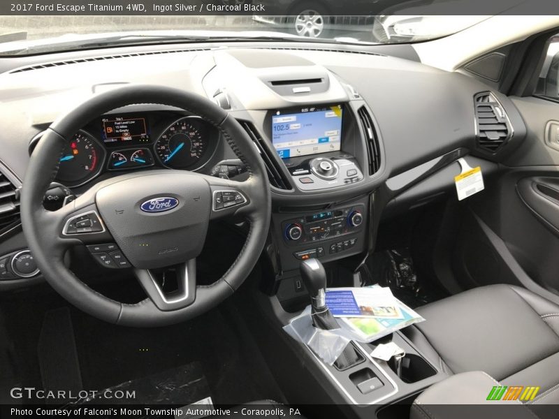 Ingot Silver / Charcoal Black 2017 Ford Escape Titanium 4WD