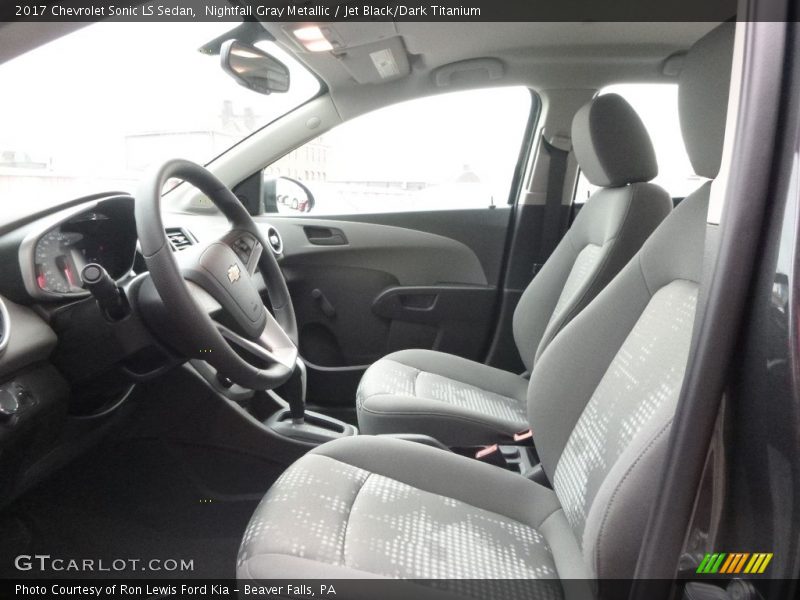 Nightfall Gray Metallic / Jet Black/Dark Titanium 2017 Chevrolet Sonic LS Sedan
