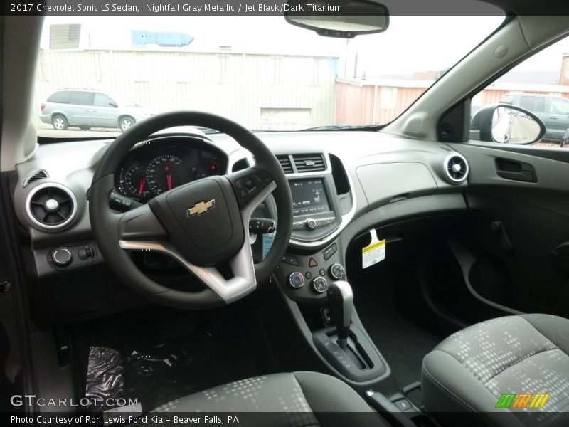 Nightfall Gray Metallic / Jet Black/Dark Titanium 2017 Chevrolet Sonic LS Sedan