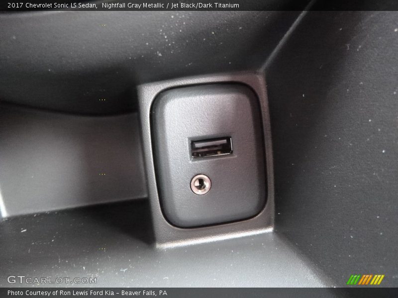 Nightfall Gray Metallic / Jet Black/Dark Titanium 2017 Chevrolet Sonic LS Sedan