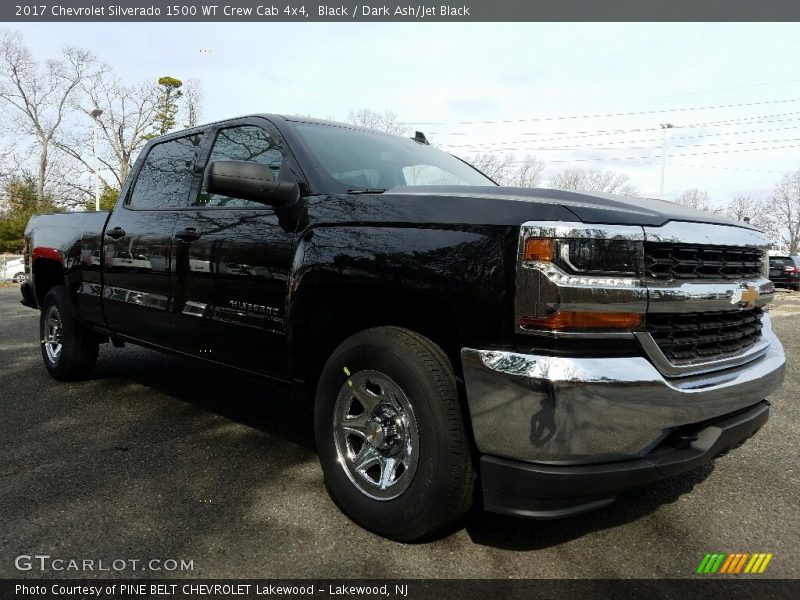 Black / Dark Ash/Jet Black 2017 Chevrolet Silverado 1500 WT Crew Cab 4x4