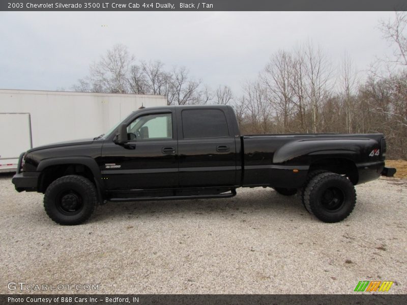 Black / Tan 2003 Chevrolet Silverado 3500 LT Crew Cab 4x4 Dually
