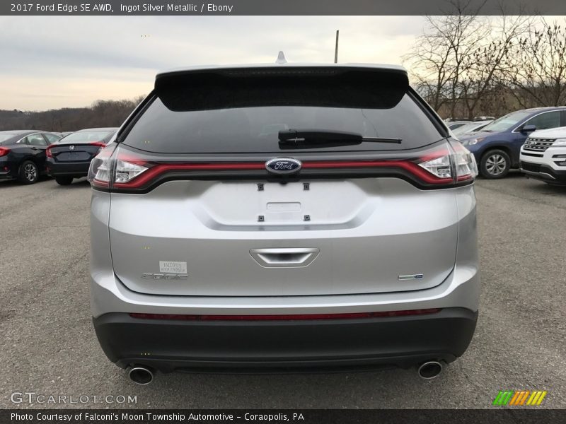 Ingot Silver Metallic / Ebony 2017 Ford Edge SE AWD