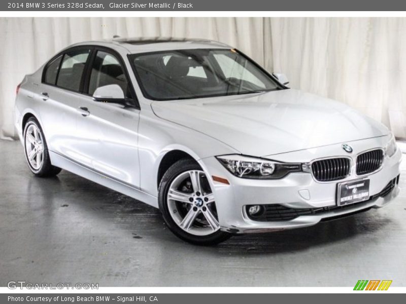 Glacier Silver Metallic / Black 2014 BMW 3 Series 328d Sedan