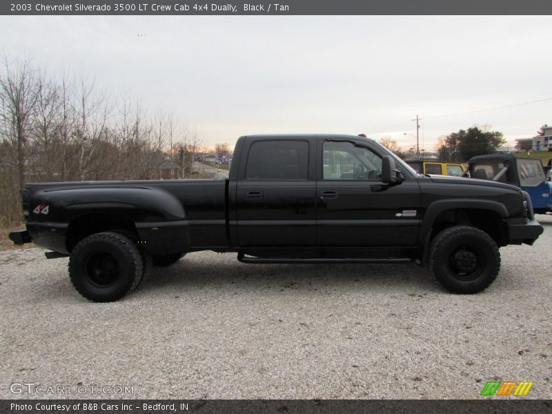Black / Tan 2003 Chevrolet Silverado 3500 LT Crew Cab 4x4 Dually