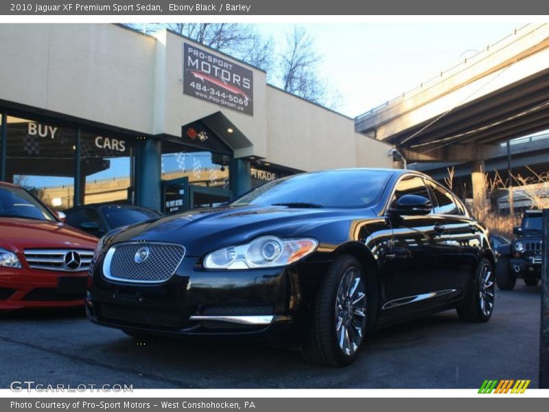 Ebony Black / Barley 2010 Jaguar XF Premium Sport Sedan