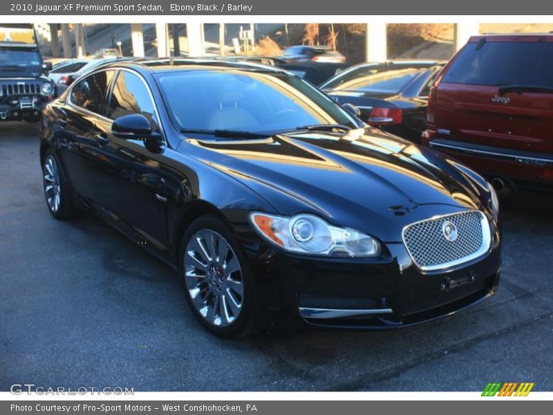 Ebony Black / Barley 2010 Jaguar XF Premium Sport Sedan