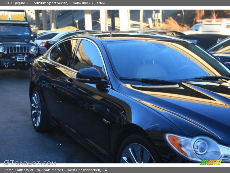 Ebony Black / Barley 2010 Jaguar XF Premium Sport Sedan