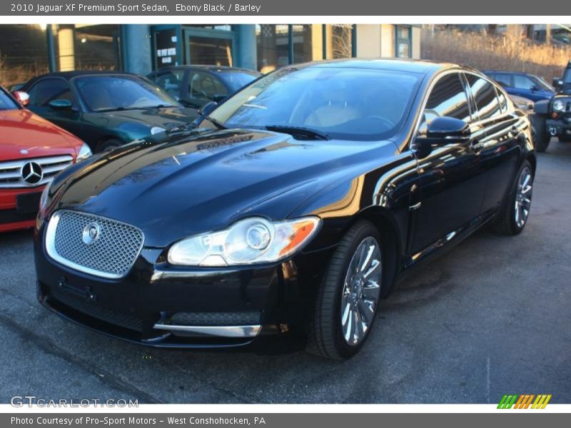 Ebony Black / Barley 2010 Jaguar XF Premium Sport Sedan