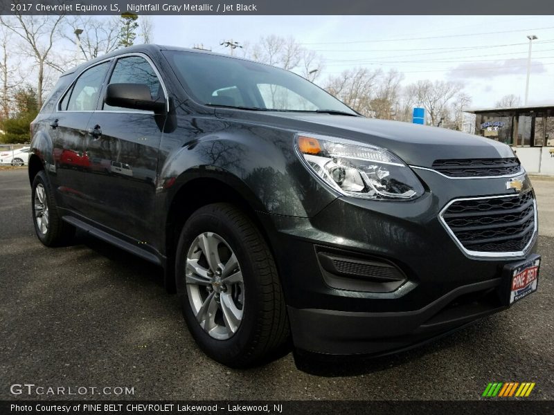 Nightfall Gray Metallic / Jet Black 2017 Chevrolet Equinox LS
