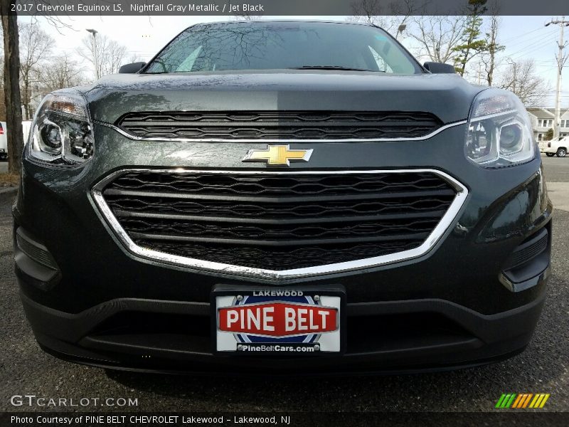 Nightfall Gray Metallic / Jet Black 2017 Chevrolet Equinox LS