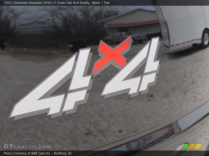 Black / Tan 2003 Chevrolet Silverado 3500 LT Crew Cab 4x4 Dually
