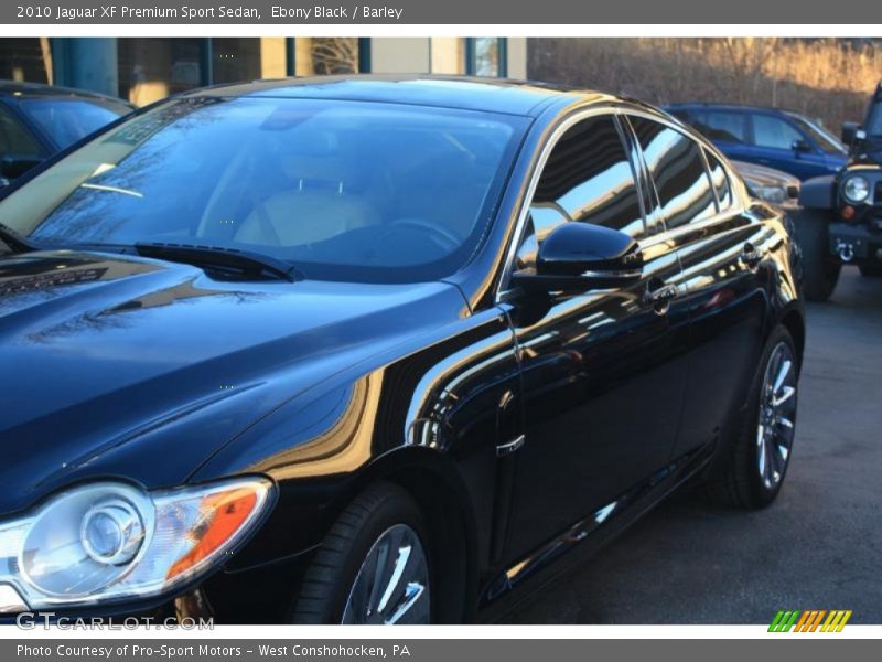 Ebony Black / Barley 2010 Jaguar XF Premium Sport Sedan