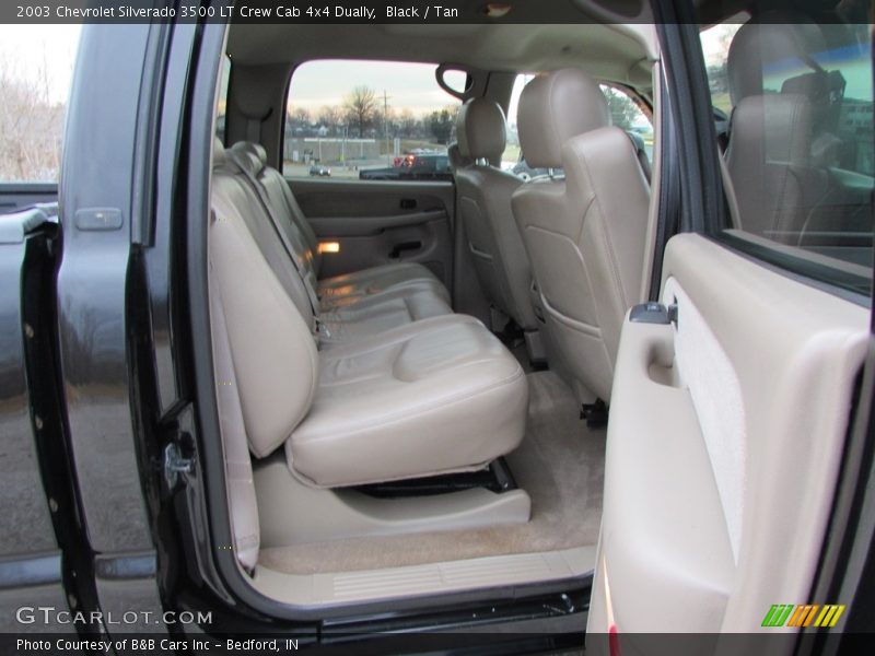 Black / Tan 2003 Chevrolet Silverado 3500 LT Crew Cab 4x4 Dually