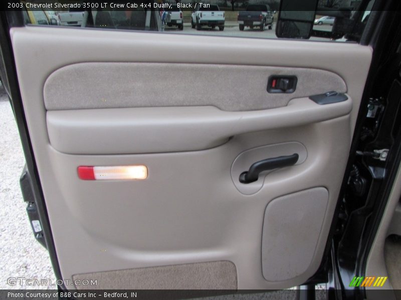 Black / Tan 2003 Chevrolet Silverado 3500 LT Crew Cab 4x4 Dually