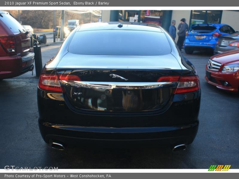 Ebony Black / Barley 2010 Jaguar XF Premium Sport Sedan