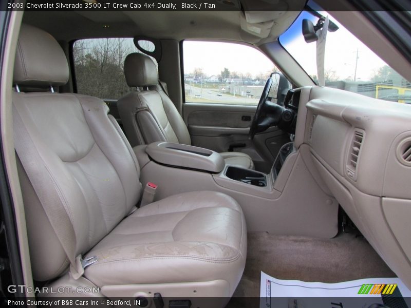 Black / Tan 2003 Chevrolet Silverado 3500 LT Crew Cab 4x4 Dually