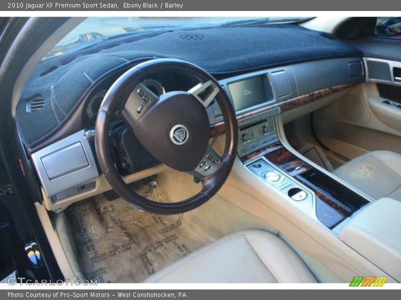 Ebony Black / Barley 2010 Jaguar XF Premium Sport Sedan