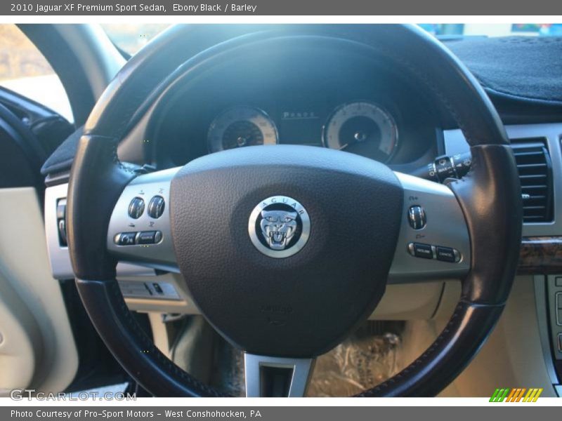 Ebony Black / Barley 2010 Jaguar XF Premium Sport Sedan
