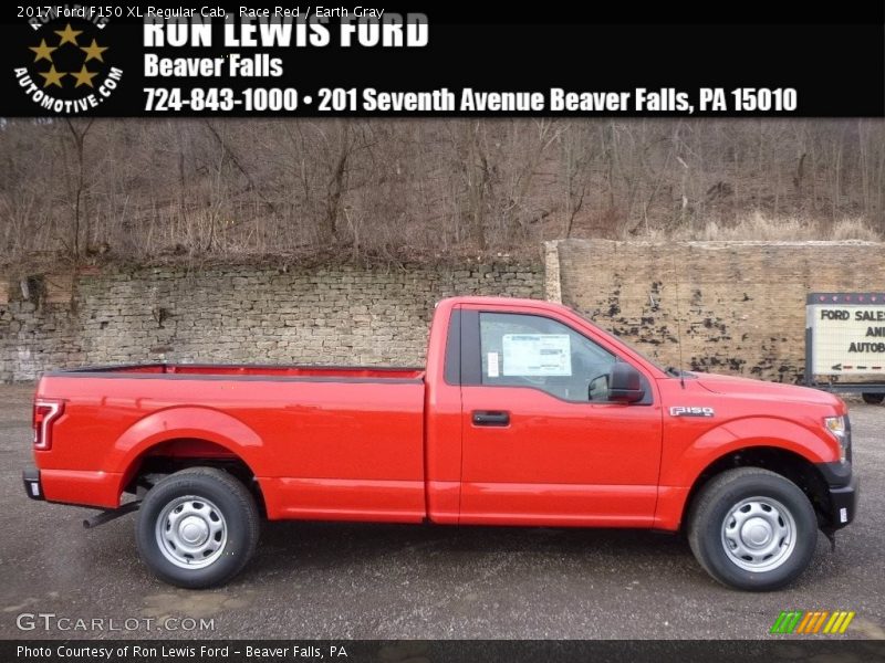 Race Red / Earth Gray 2017 Ford F150 XL Regular Cab