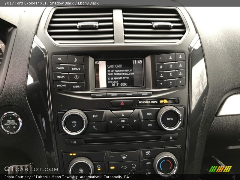 Shadow Black / Ebony Black 2017 Ford Explorer XLT