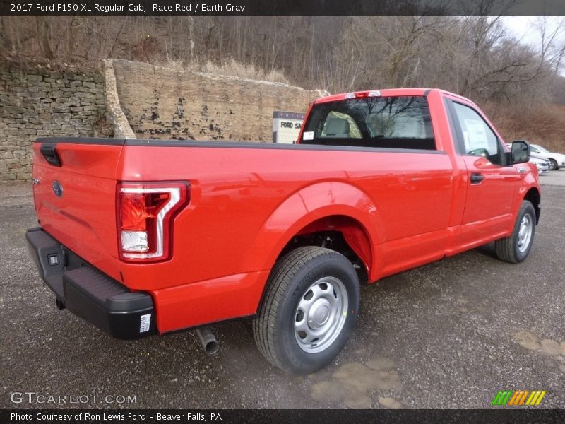 Race Red / Earth Gray 2017 Ford F150 XL Regular Cab