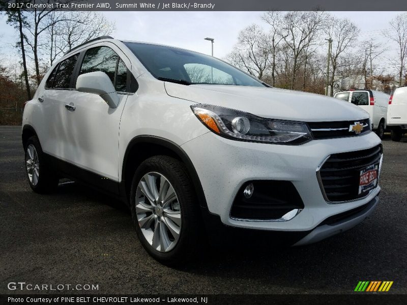 Summit White / Jet Black/­Brandy 2017 Chevrolet Trax Premier AWD