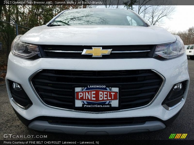 Summit White / Jet Black/­Brandy 2017 Chevrolet Trax Premier AWD