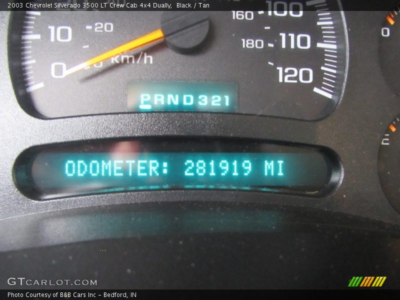 Black / Tan 2003 Chevrolet Silverado 3500 LT Crew Cab 4x4 Dually