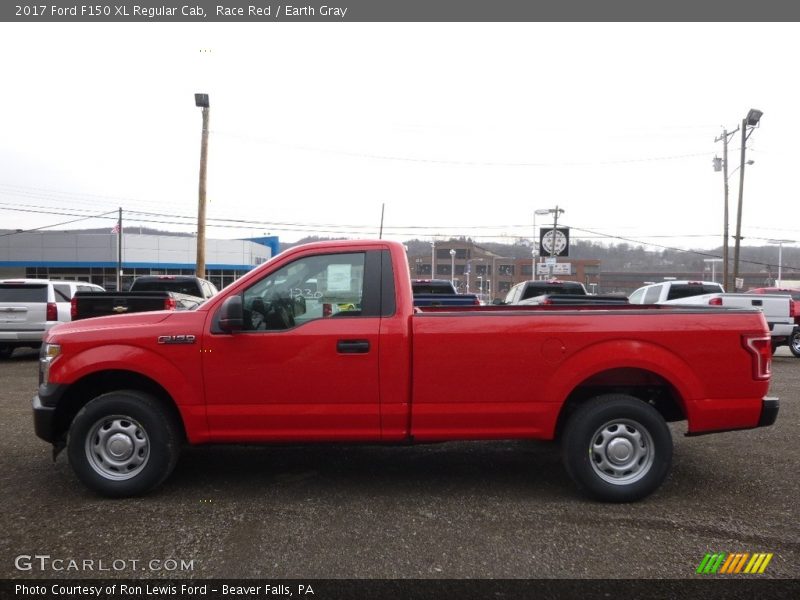 Race Red / Earth Gray 2017 Ford F150 XL Regular Cab