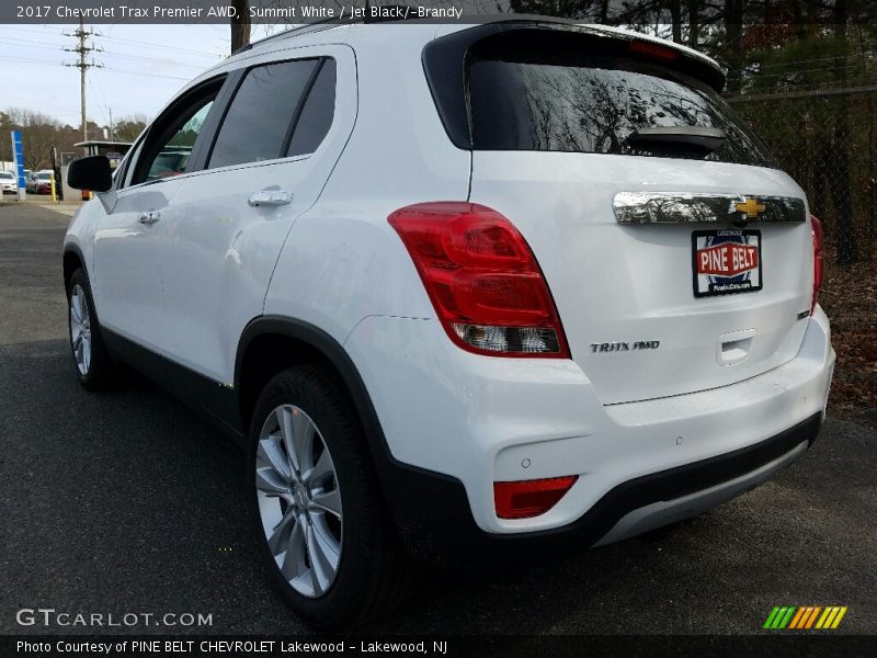 Summit White / Jet Black/­Brandy 2017 Chevrolet Trax Premier AWD