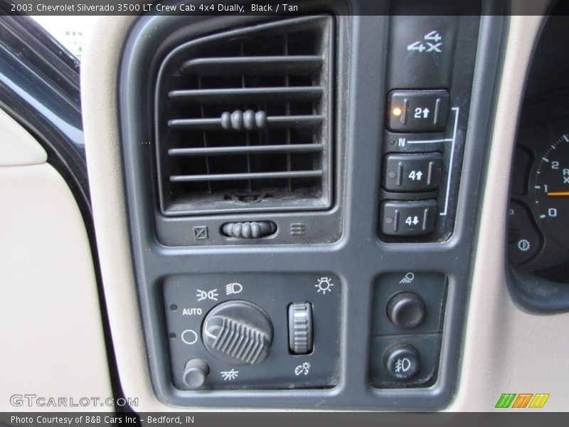 Black / Tan 2003 Chevrolet Silverado 3500 LT Crew Cab 4x4 Dually