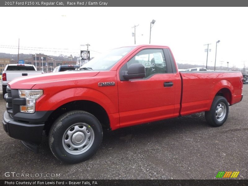 Race Red / Earth Gray 2017 Ford F150 XL Regular Cab