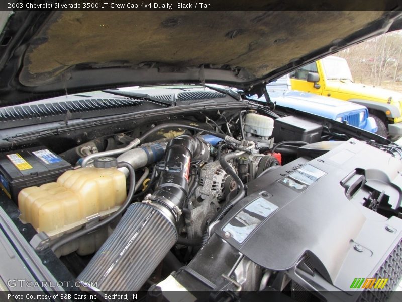 Black / Tan 2003 Chevrolet Silverado 3500 LT Crew Cab 4x4 Dually