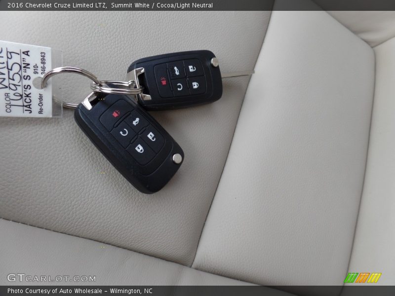 Summit White / Cocoa/Light Neutral 2016 Chevrolet Cruze Limited LTZ