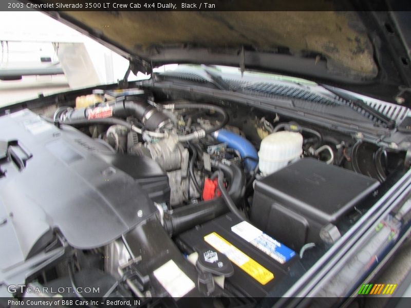 Black / Tan 2003 Chevrolet Silverado 3500 LT Crew Cab 4x4 Dually