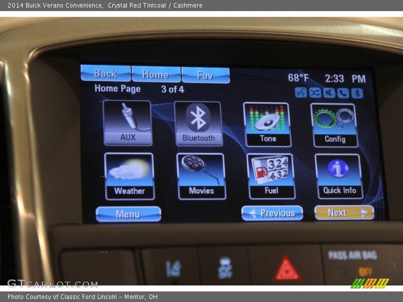Crystal Red Tintcoat / Cashmere 2014 Buick Verano Convenience