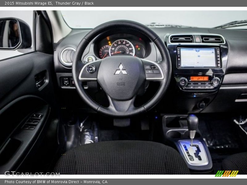 Thunder Gray / Black 2015 Mitsubishi Mirage ES