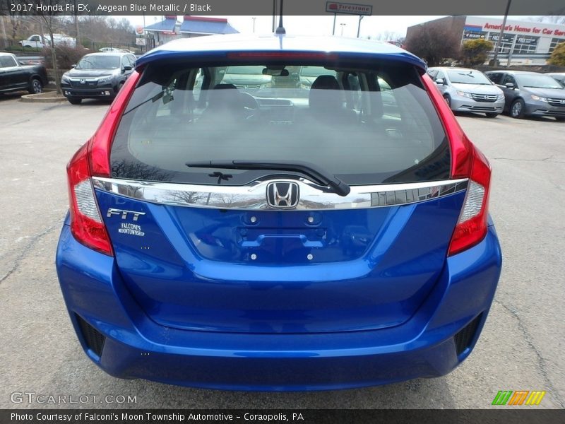 Aegean Blue Metallic / Black 2017 Honda Fit EX