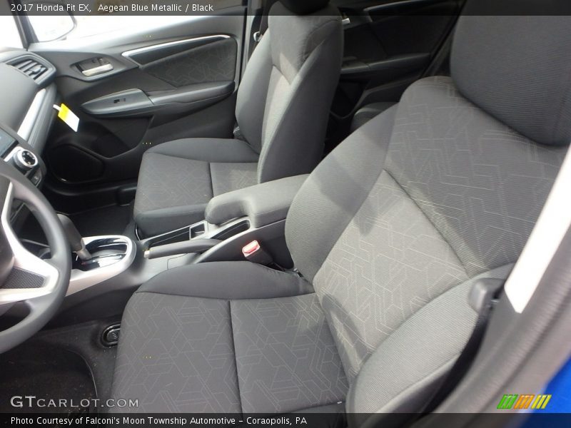 Aegean Blue Metallic / Black 2017 Honda Fit EX