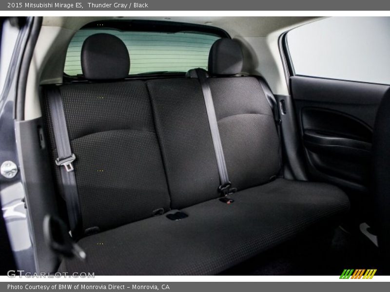Thunder Gray / Black 2015 Mitsubishi Mirage ES