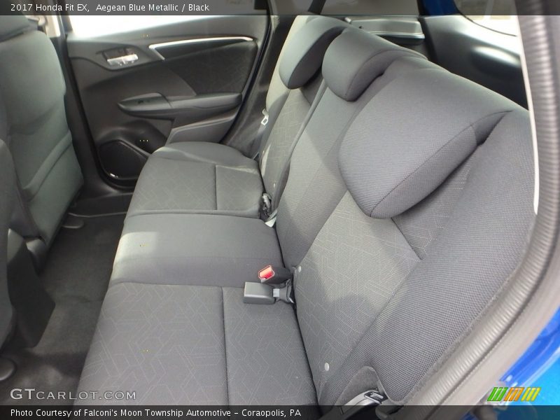 Aegean Blue Metallic / Black 2017 Honda Fit EX