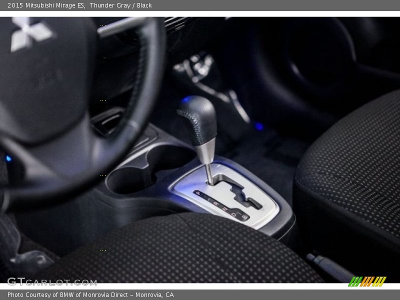 Thunder Gray / Black 2015 Mitsubishi Mirage ES