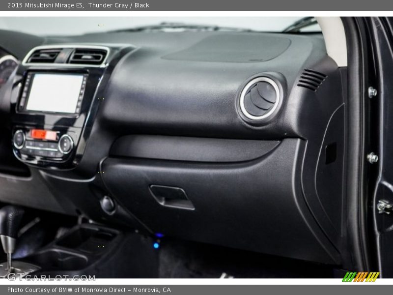 Thunder Gray / Black 2015 Mitsubishi Mirage ES