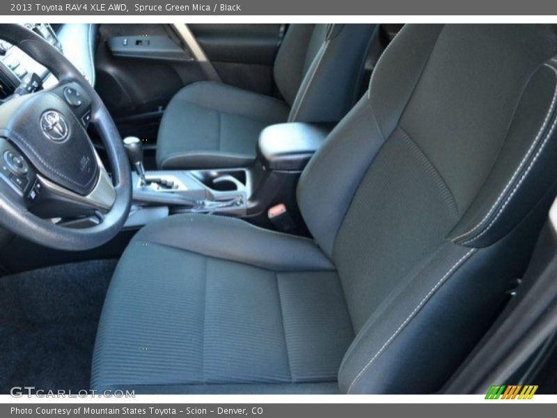 Spruce Green Mica / Black 2013 Toyota RAV4 XLE AWD