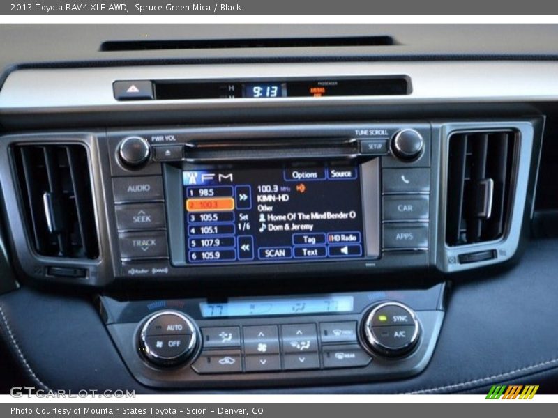 Spruce Green Mica / Black 2013 Toyota RAV4 XLE AWD