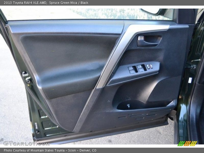 Spruce Green Mica / Black 2013 Toyota RAV4 XLE AWD
